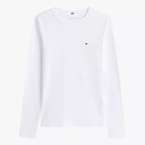 Tommy Hilfiger Classic White Crew Neck Top